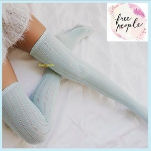 Free People Over The Knee Socks Thigh High Seafoam